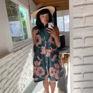 H&M floral dress with collar